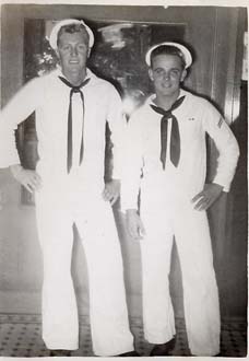 Datwyler & Shipmate on Liberty in Pearl Harbor